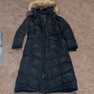 long black winter coat worn once